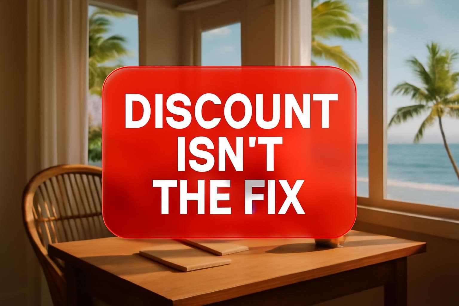 DISCOUNT ISN'T THE FIX
