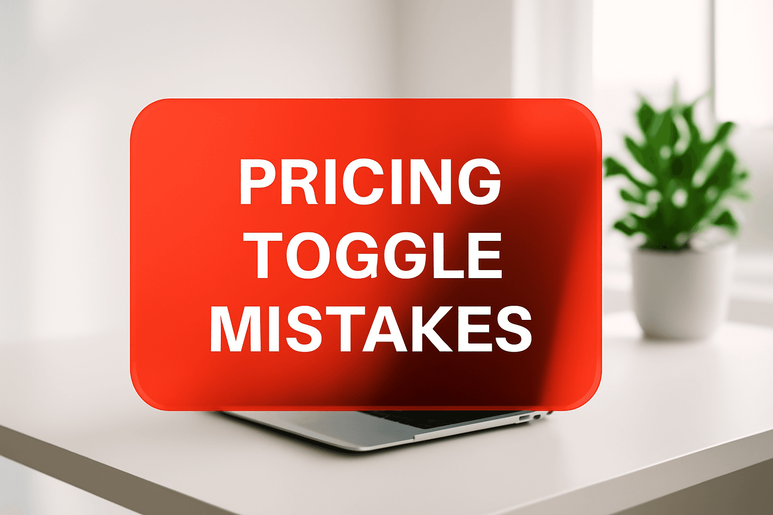 PRICING TOGGLE MISTAKES