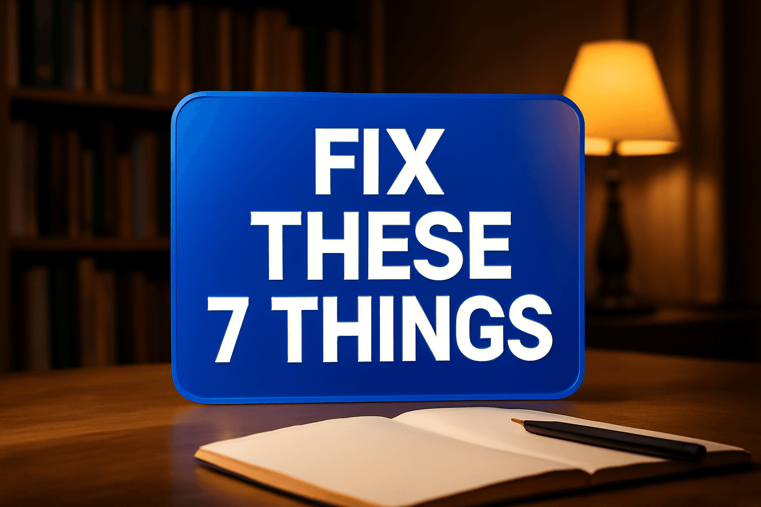 FIX THESE 7 THINGS