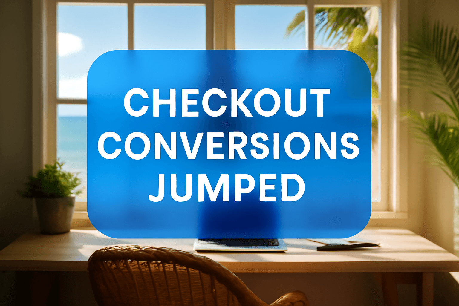 CHECKOUT CONVERSIONS JUMPED