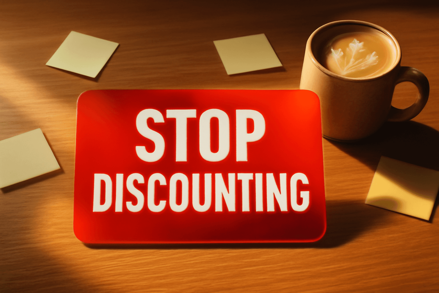 STOP DISCOUNTING