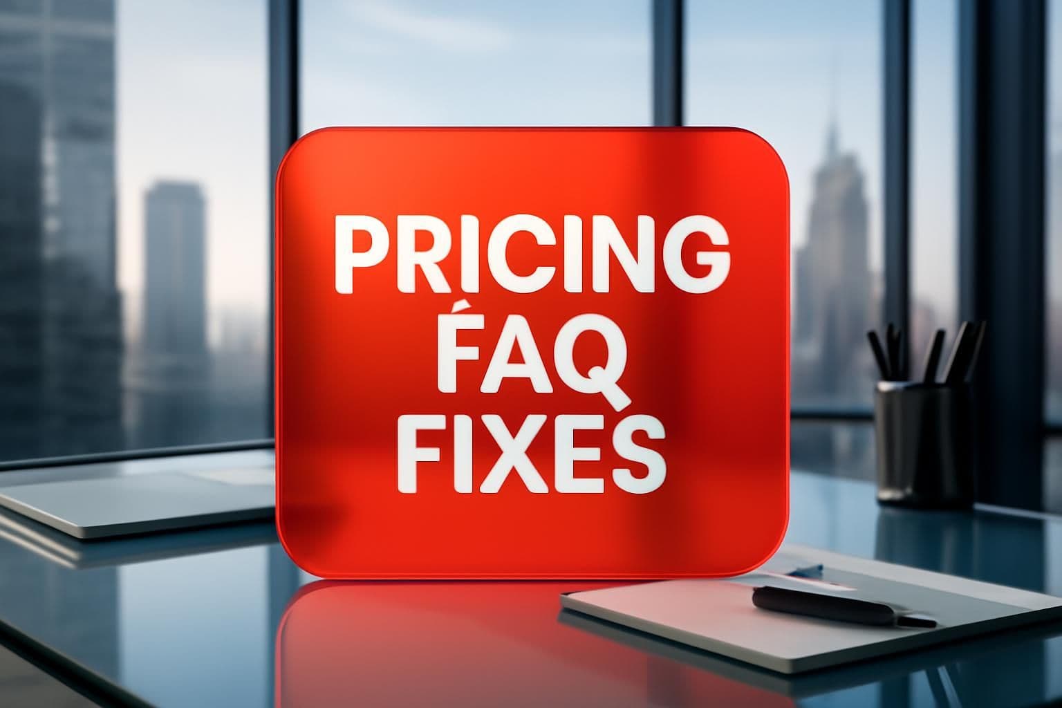 PRICING FAQ FIXES