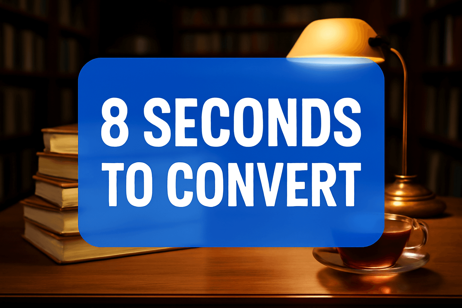 8 SECONDS TO CONVERT