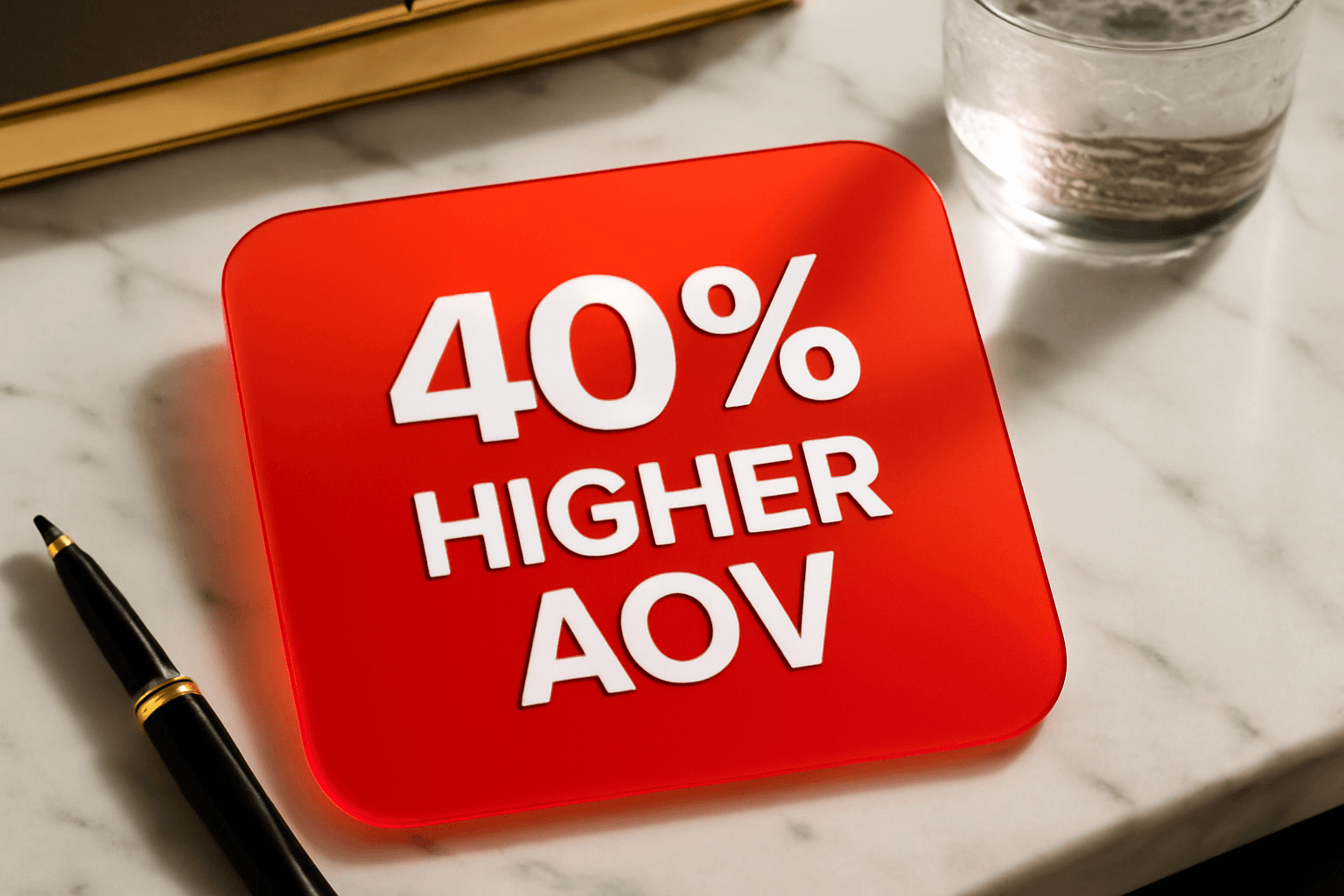 40% HIGHER AOV