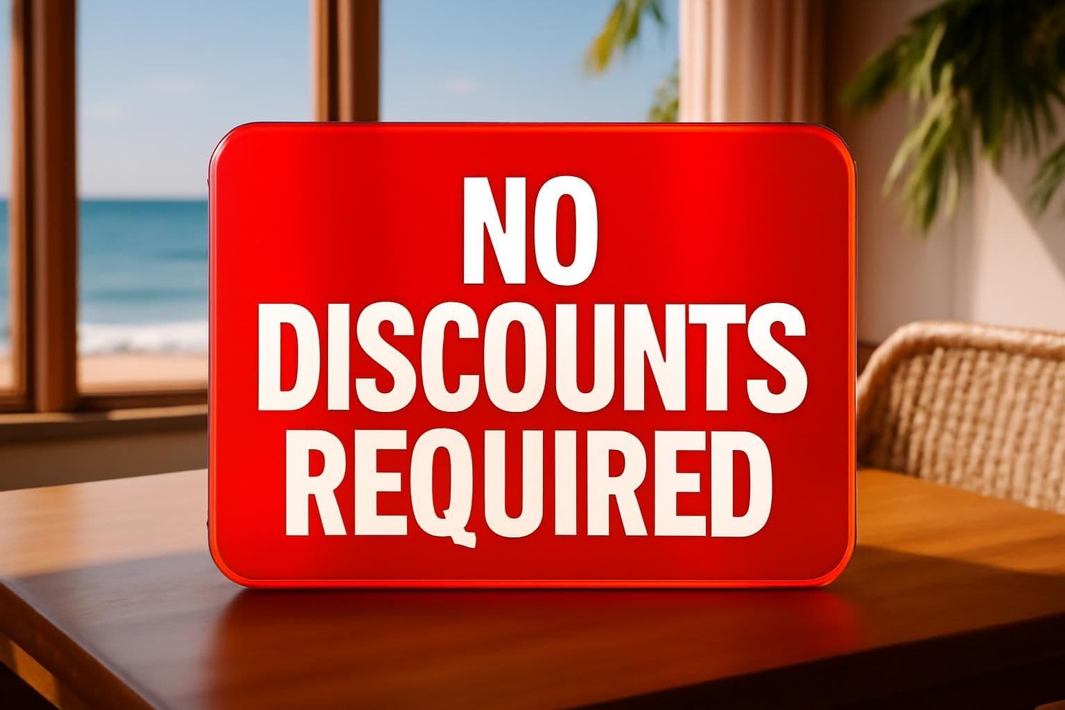 NO DISCOUNTS REQUIRED