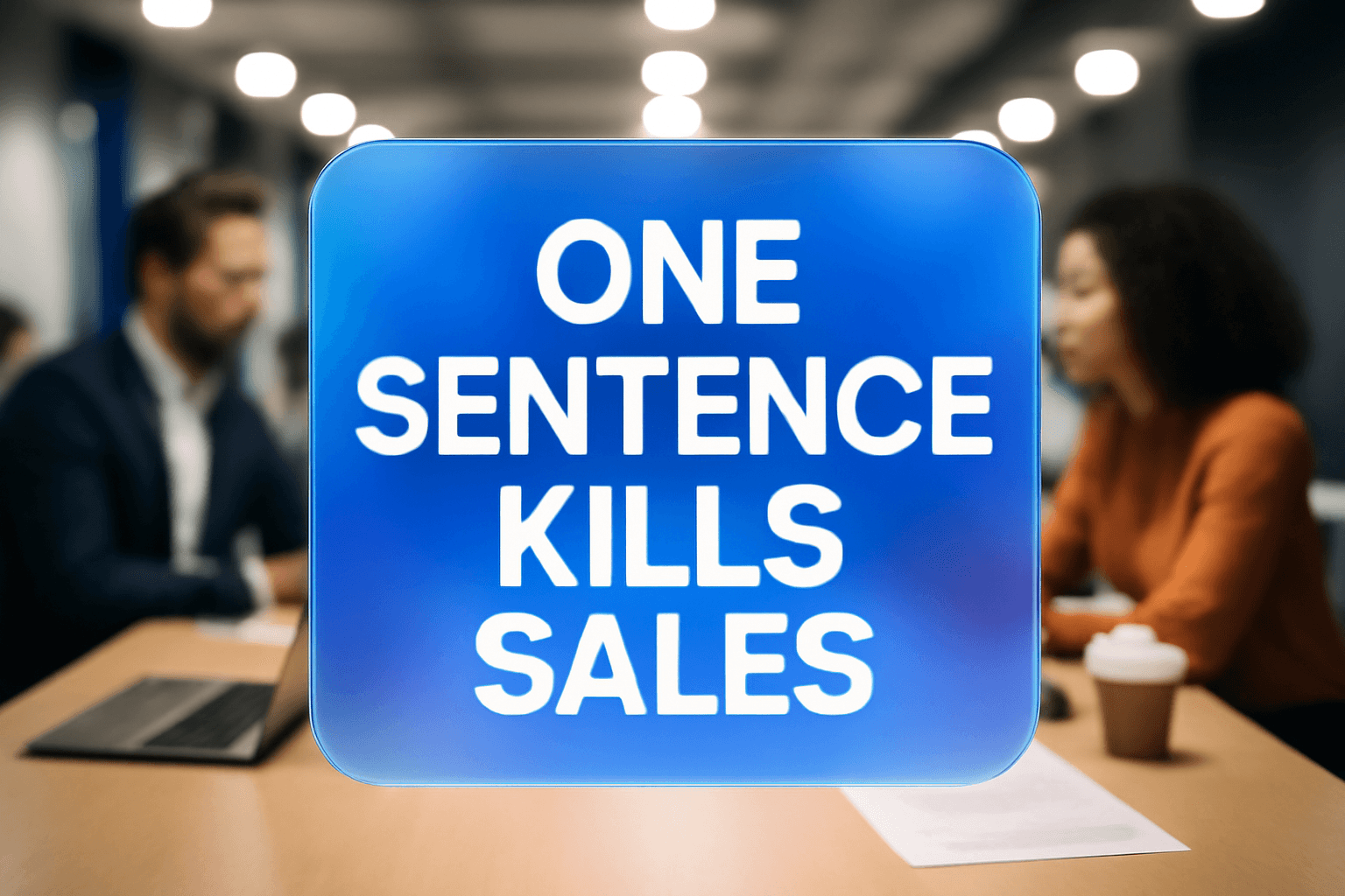ONE SENTENCE KILLS SALES