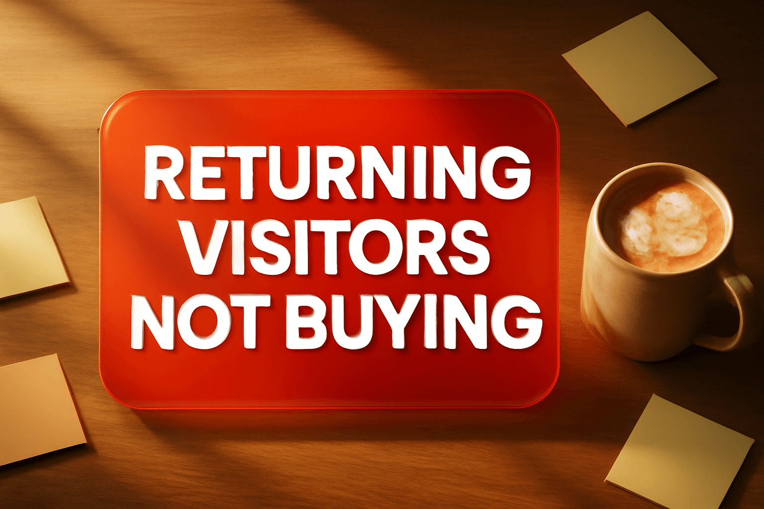 RETURNING VISITORS NOT BUYING