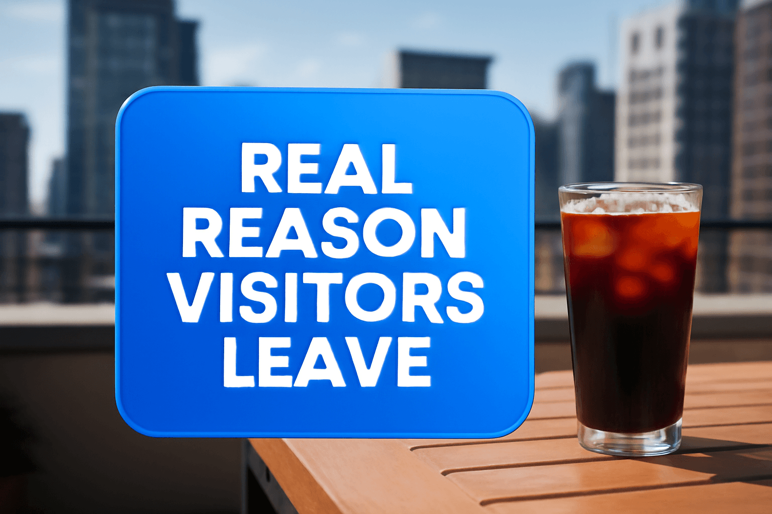 REAL REASON VISITORS LEAVE