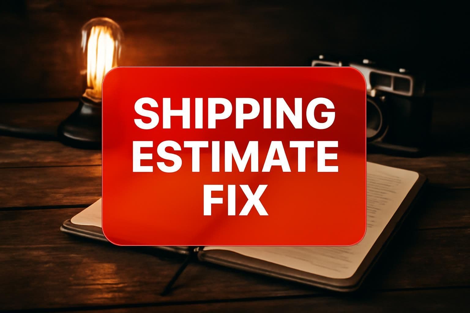 SHIPPING ESTIMATE FIX