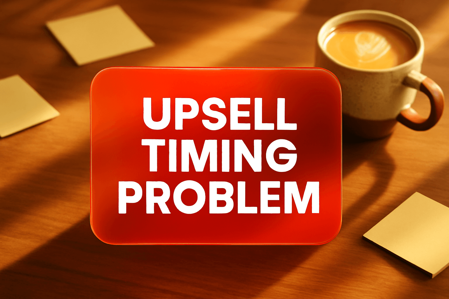 UPSELL TIMING PROBLEM