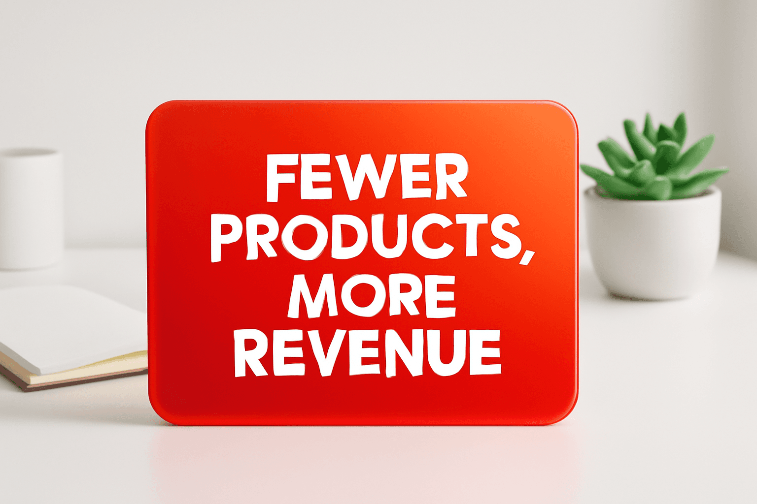 FEWER PRODUCTS, MORE REVENUE