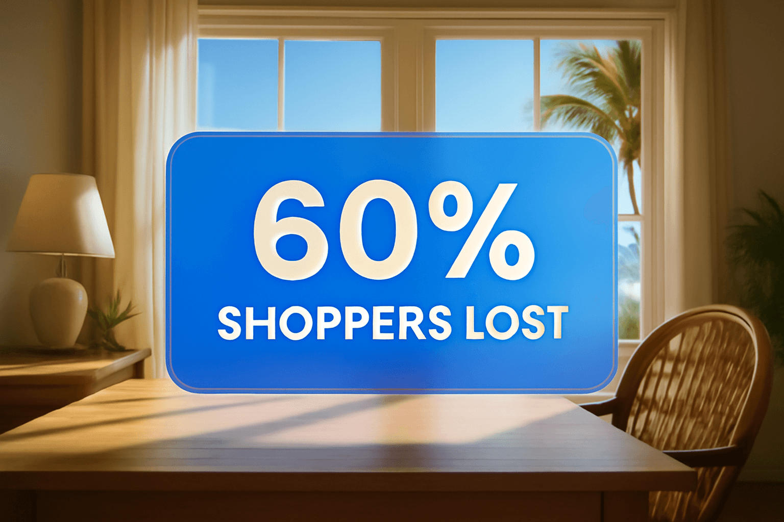 60% SHOPPERS LOST